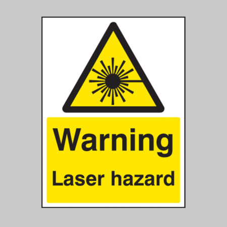 Warning laser hazard
