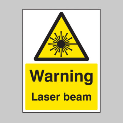 Warning laser beam