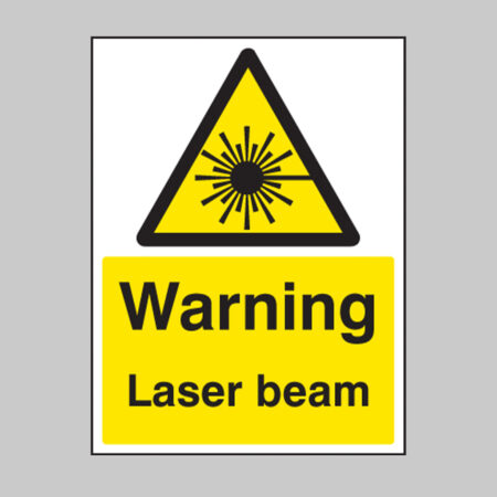 Warning laser beam
