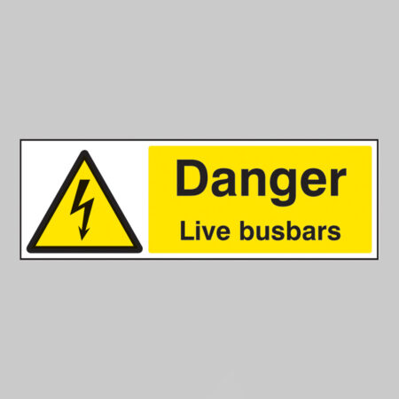Danger live busbars