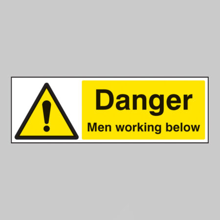 Danger men working below