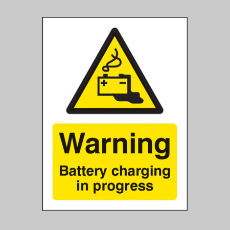 Warning battery charging in progress