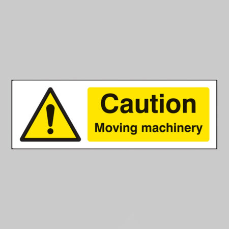 Caution moving machinery