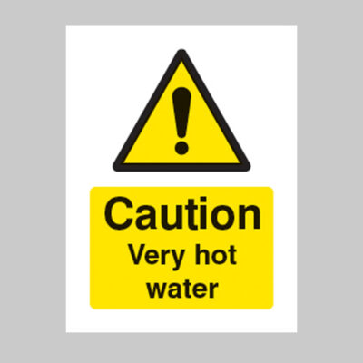 Caution very hot water