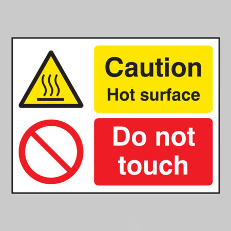 Caution hot surface do not touch