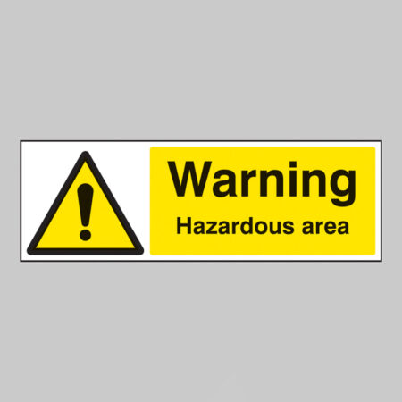 Warning hazardous area