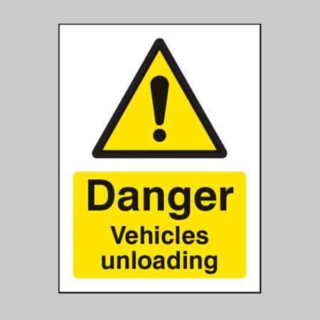 Danger vehicles unloading