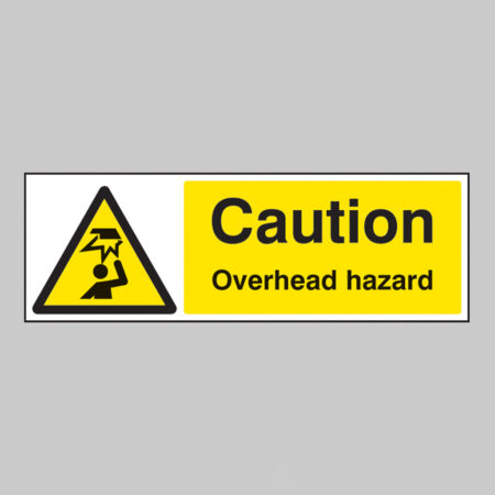 Caution overhead hazard
