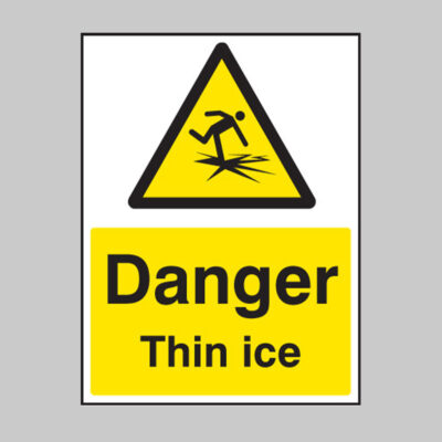 Danger thin ice