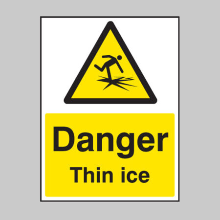 Danger thin ice