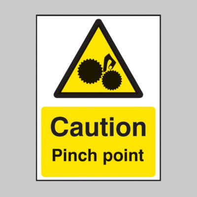 Caution pinch point