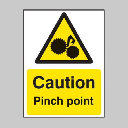 Caution pinch point