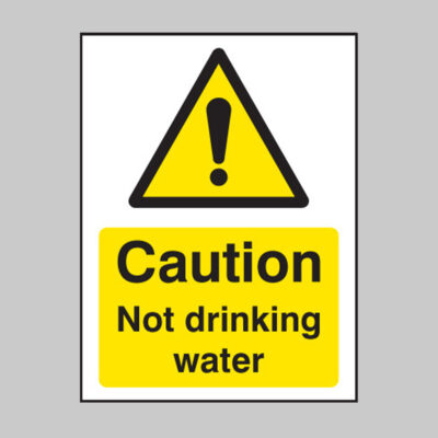 Caution not drinking water