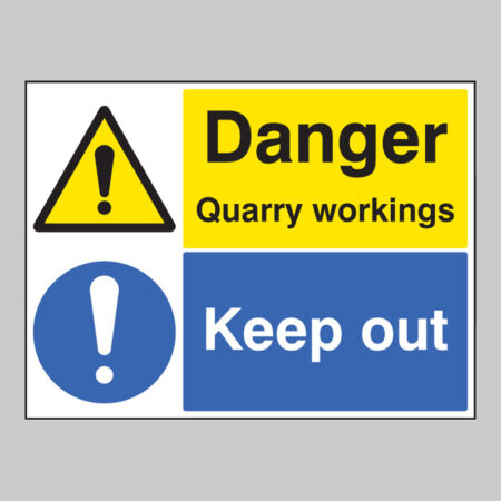 Danger quarry workings keep out