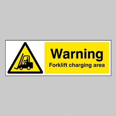 Waning Forklift charging area