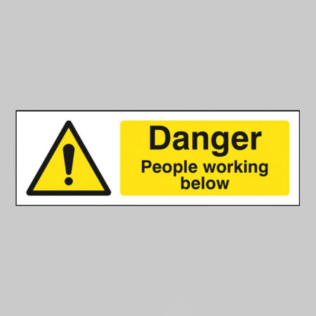 Danger people working below