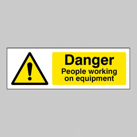 Caution people working on equipment