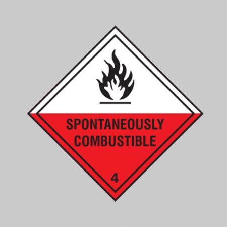 Spontaneously combustible