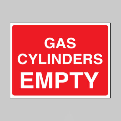 Gas cylinder empty