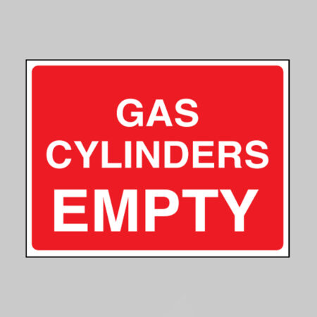 Gas cylinder empty