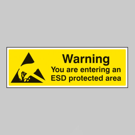 Warning you are entering an ESD protected area