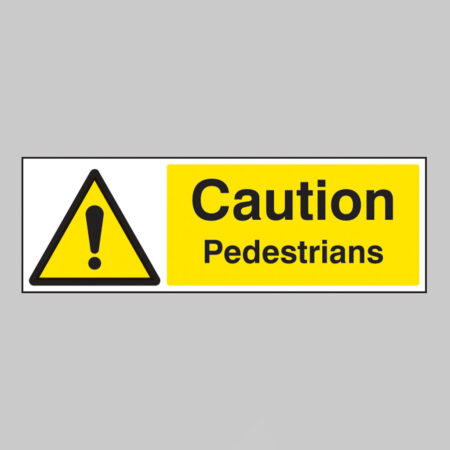 Caution pedestrians