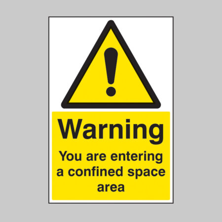 Warning you are entering a confined space area