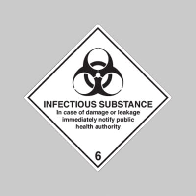 Infectious substance diamond