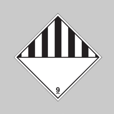 100 S/A labels 100x100mm Miscellaneous goods Class 9