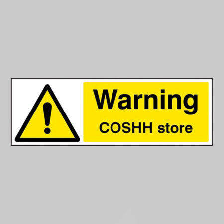 Warning COSHH store