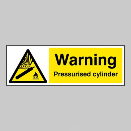 Warning Pressurised cylinder