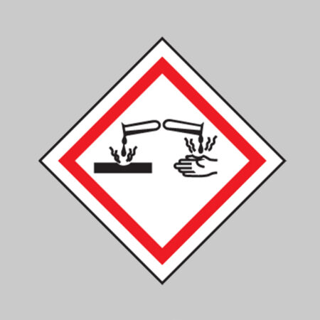 Corrosive GHS label