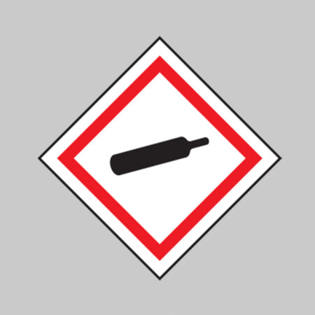 Compressed gas GHS label