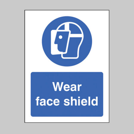 Wear face shield