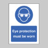 Eye protection must be worn