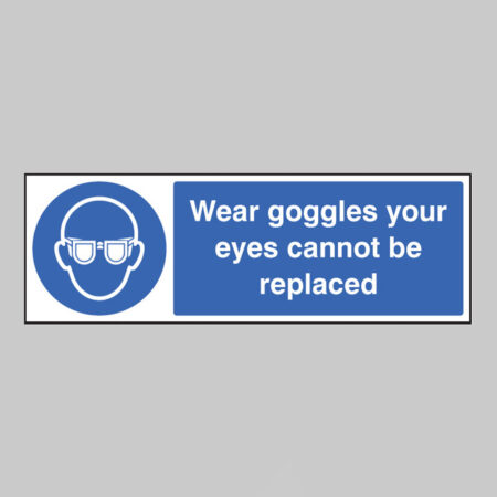 Wear goggles your eyes cannot be replaced