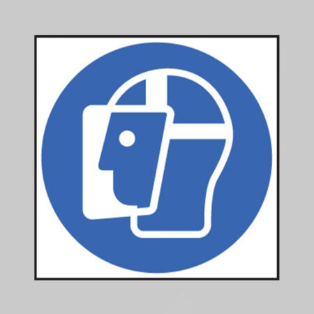 Face shield symbol
