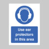Use ear protectors in this area