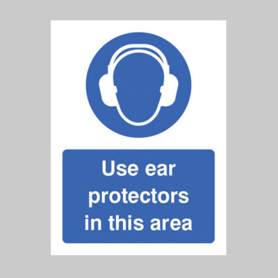 Use ear protectors in this area