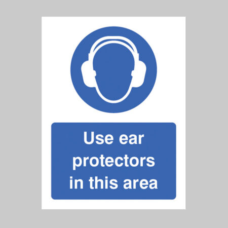 Use ear protectors in this area
