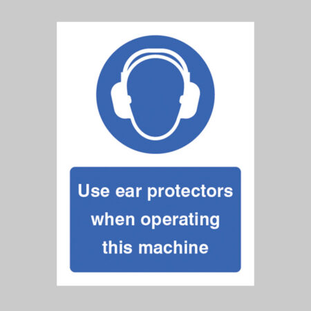 Use ear protectors when operating this machine