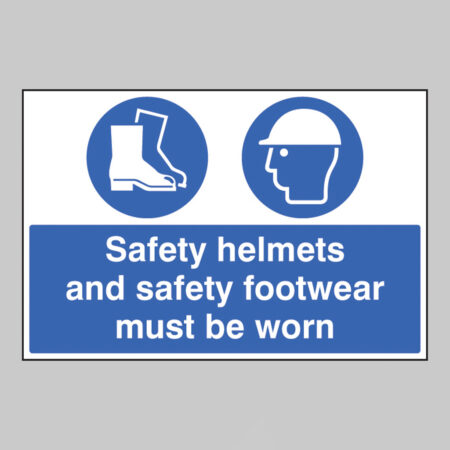 Safety helmets and safety footwear must be worn
