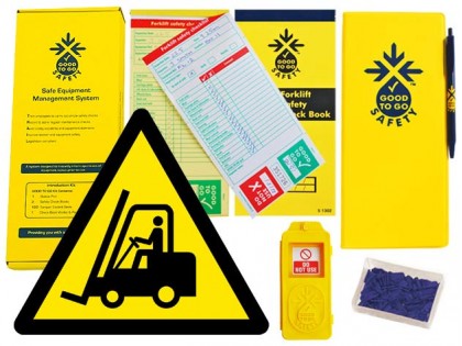 Good To Go Safety Forklifts Weekly Kit (1 tag, 100 seals, 2 check books & 1 wallet with pen)