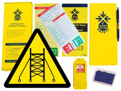 Good To Go Safety Scaffold Tower Weekly Kit (1 tag, 100 seals, 2 check books & 1 wallet with pen)