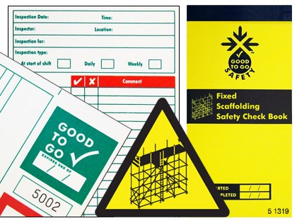 Good To Go Safety Fixed Scaffolding Check Book - 25 inspections