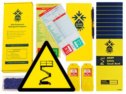 Good To Go Safety MEWP Daily Kit (2 tags, 300 seals, 11 check books & 1 wallet with pen)