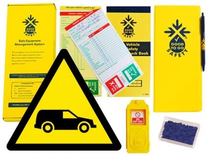Good To Go Safety Fleet Vehicle Weekly Kit (1 tag, 100 seals, 2 check books & 1 wallet with pen)