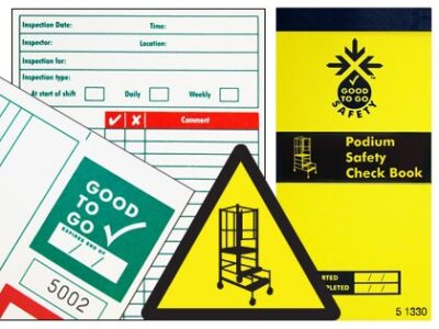 Good To Go Safety Podium Steps Check Book - 25 inspections