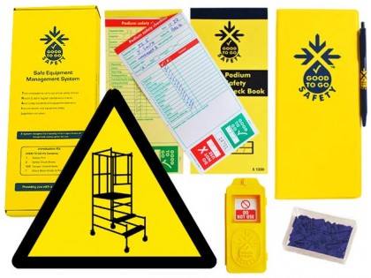 Good To Go Safety Podium Steps Weekly Kit (1 tag, 100 seals, 2 check books & 1 wallet with pen)