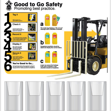 Good to Go Safety Information Station 5 dispensers (10mm foamex, 700x750mm) - check logo